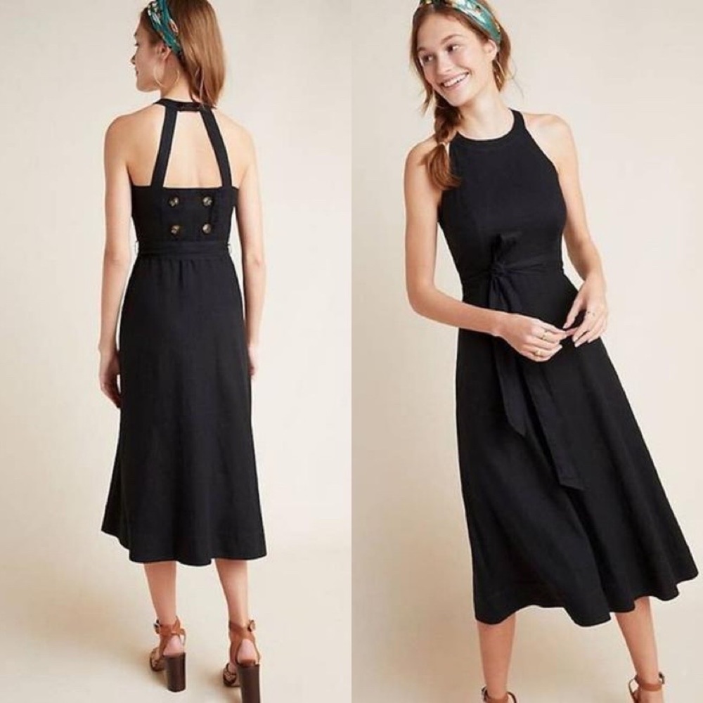 Maeve for Anthropologie Greta Linen Dress